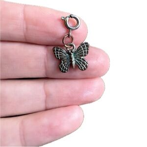 Vintage Tiny Butterfly Charm Pendant